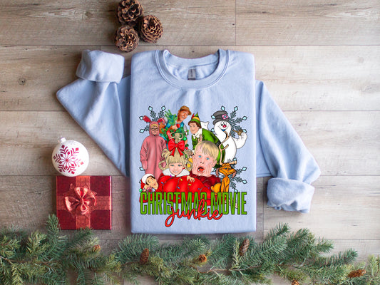 CHRISTMAS MOVIE JUNKIE - DTF TRANSFER