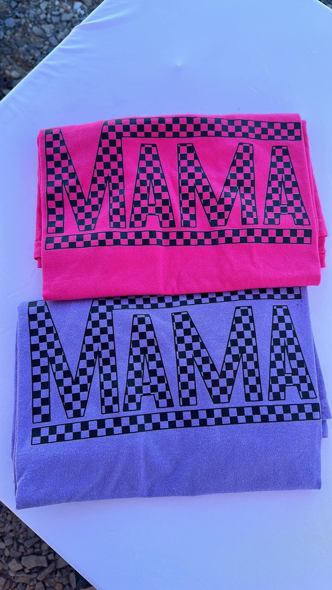 CHECKERED MAMA - DTF TRANSFER
