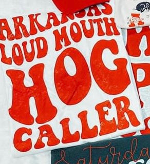 ARKANSAS LOUD MOUTH HOG CALLER - DTF TRANSFER