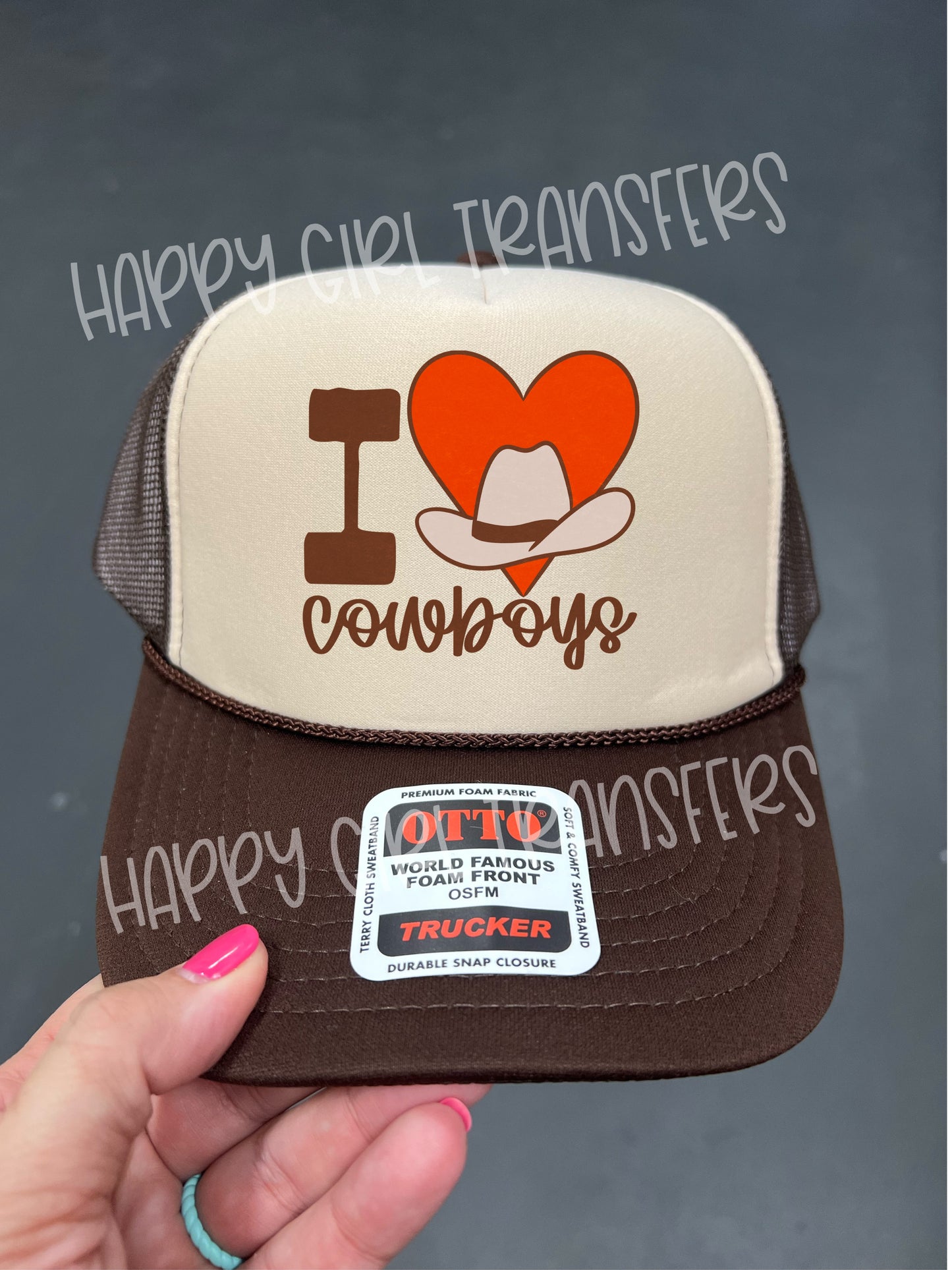 I LOVE COWBOYS - DTF TRANSFER