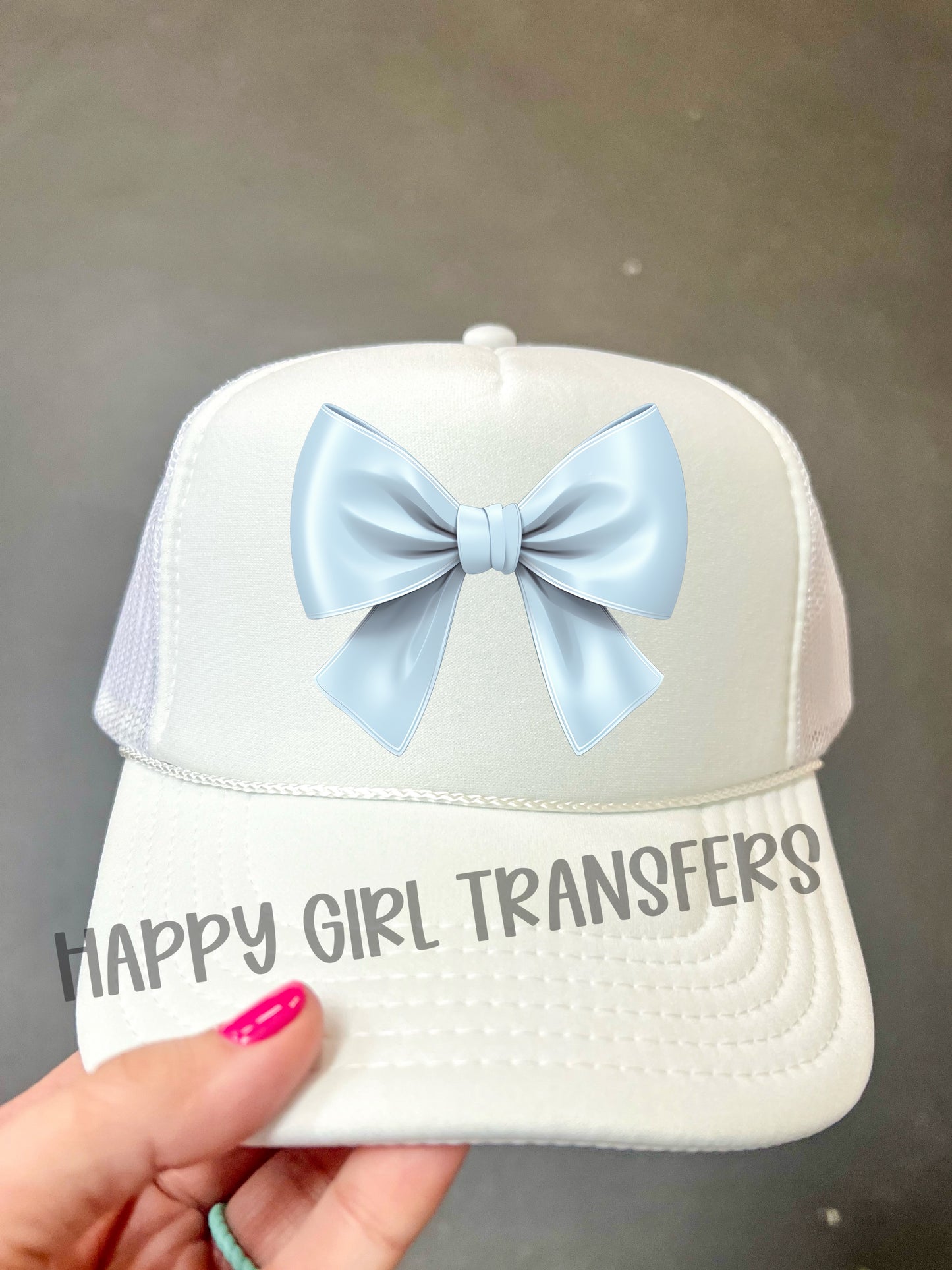 LIGHT BLUE BOW - DTF TRANSFER