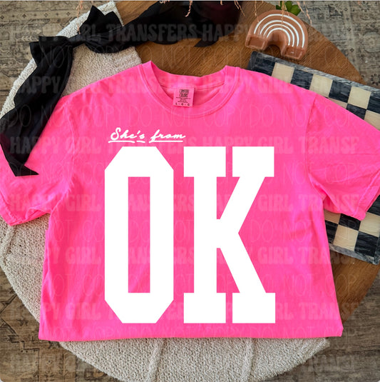SHE’S FROM OKLAHOMA - DTF TRANSFER