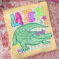 NEON LATER ALLIGATOR STRIPES - DTF TRANSFER