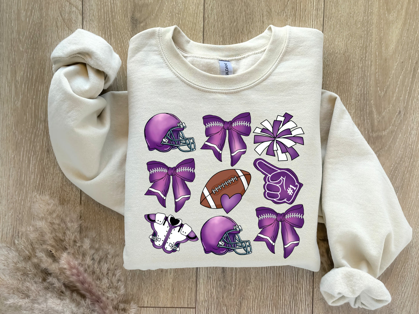 PURPLE SCHOOL SPIRIT COQUETTE - DTF TRANSFER