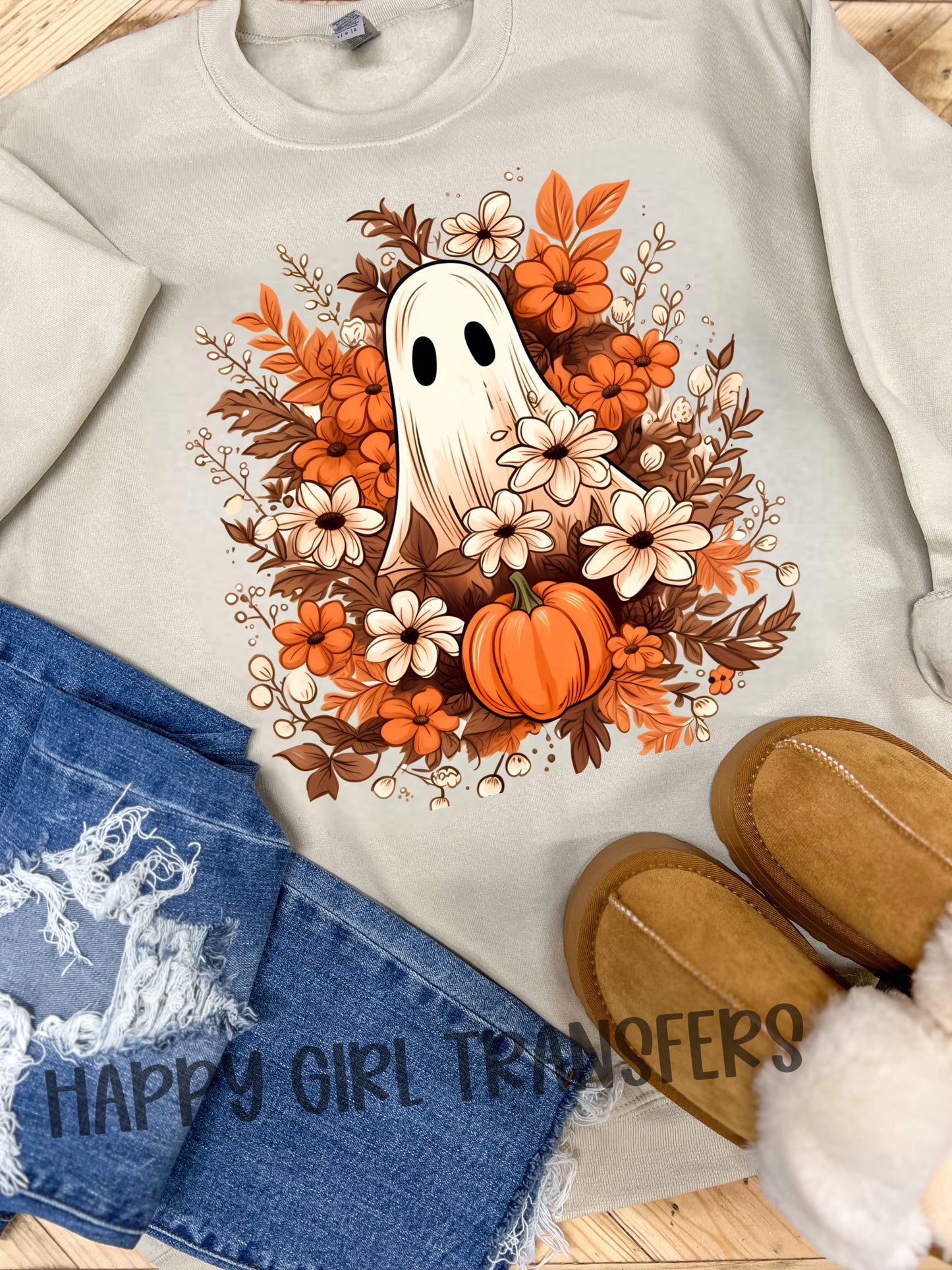 FLORAL GHOST - DTF TRANSFER