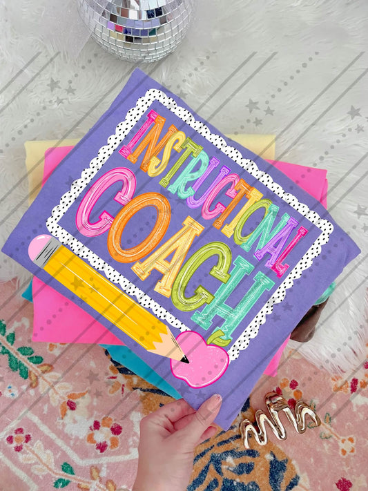 NEON VARSITY INSTRUCTIONAL COACH - DTF TRANSFER