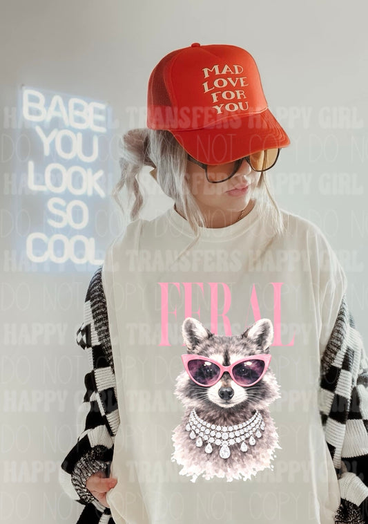 FERAL RACCOON- DTF TRANSFER