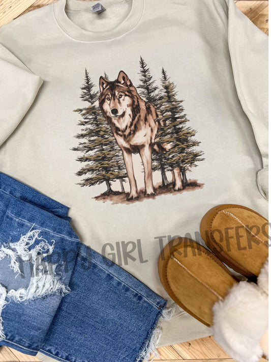 VINTAGE WOLF - DTF TRANSFER