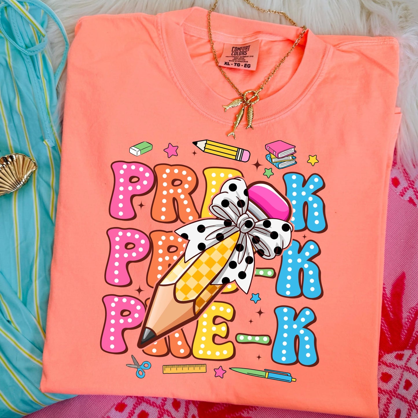 NEON PRE-K PENCIL - DTF TRANSFER