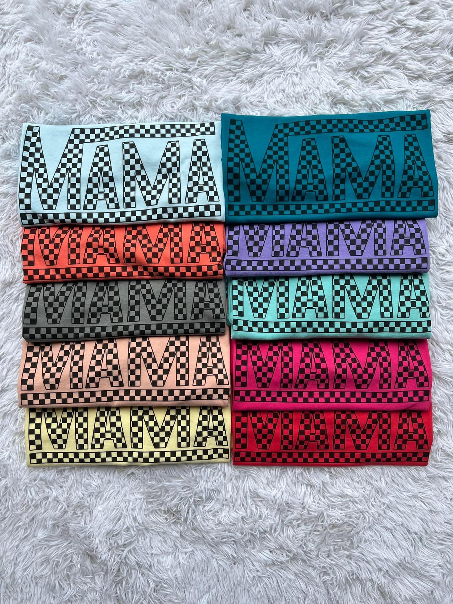 CHECKERED MAMA - DTF TRANSFER