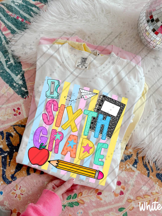 NEON 6TH GRADE - DTF TRANSFER