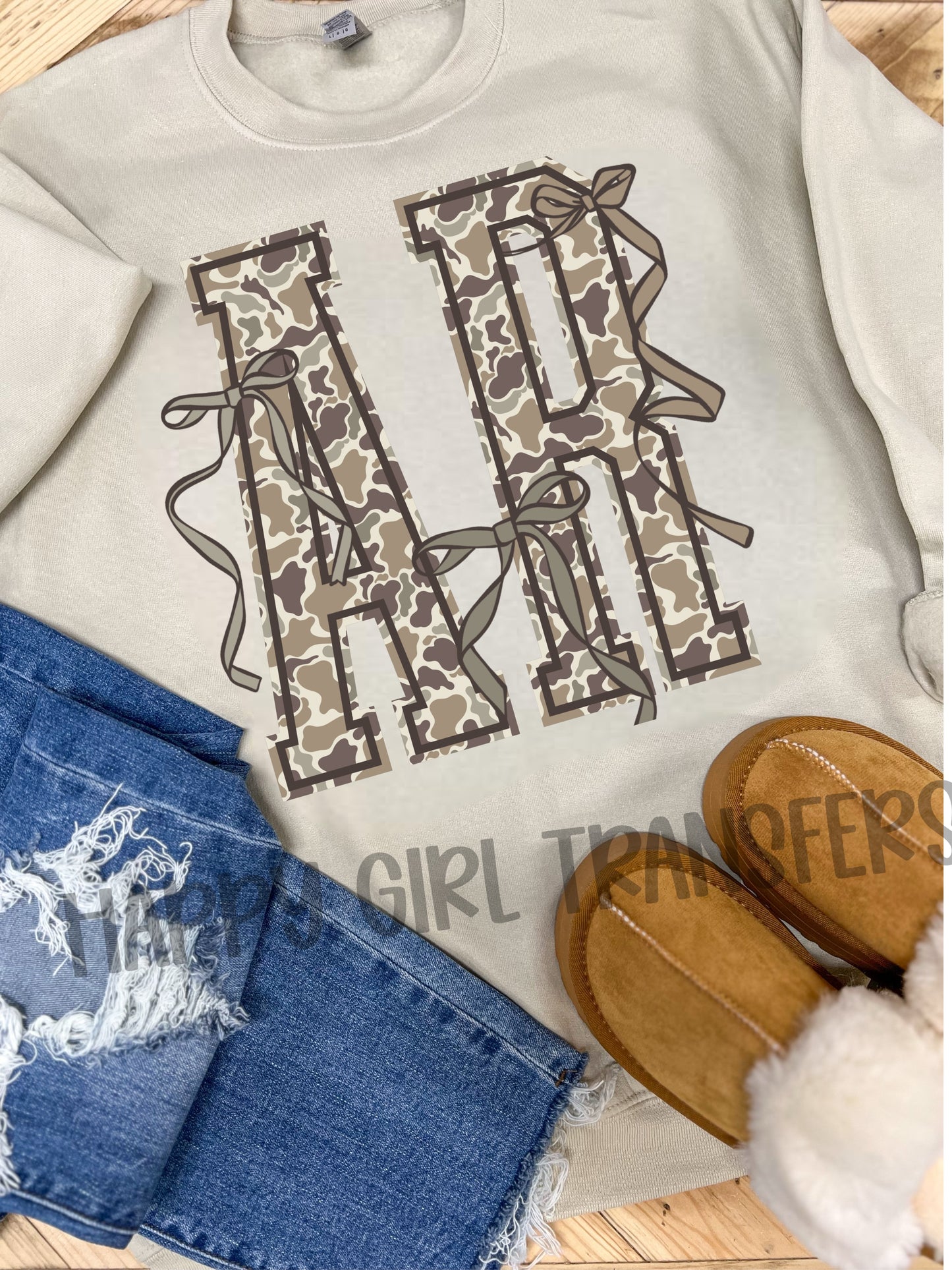 CAMO COQUETTE ARKANSAS - DTF TRANSFER