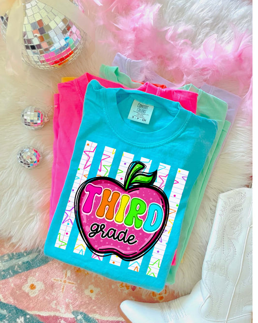 APPLE THIRD GRADE - DTF TRANSFER