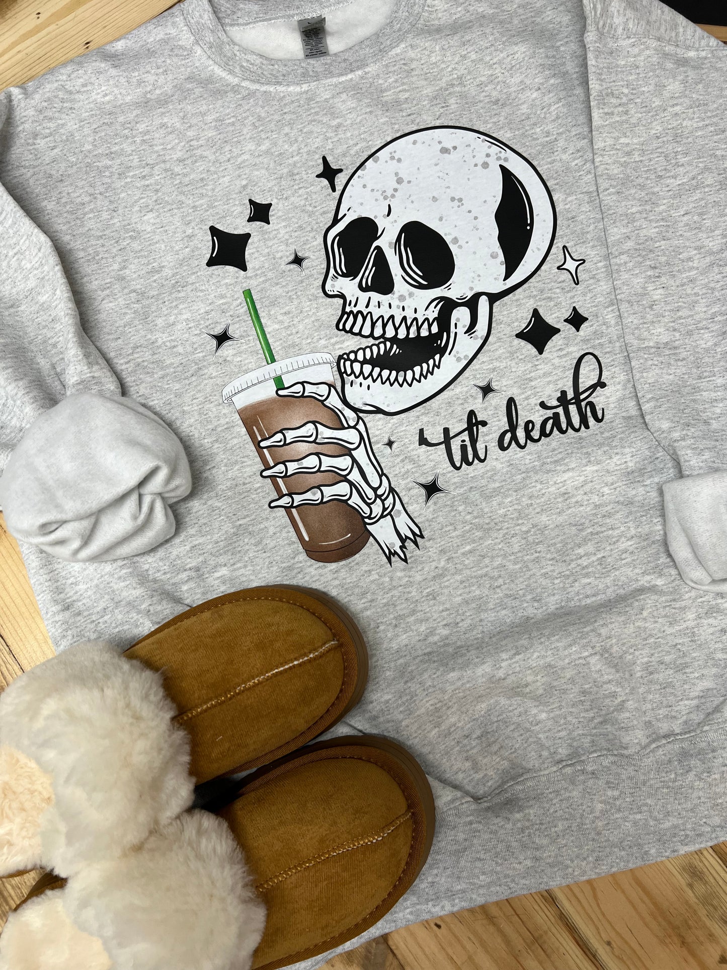ICED COFFEE TIL DEATH - DTF TRANSFER