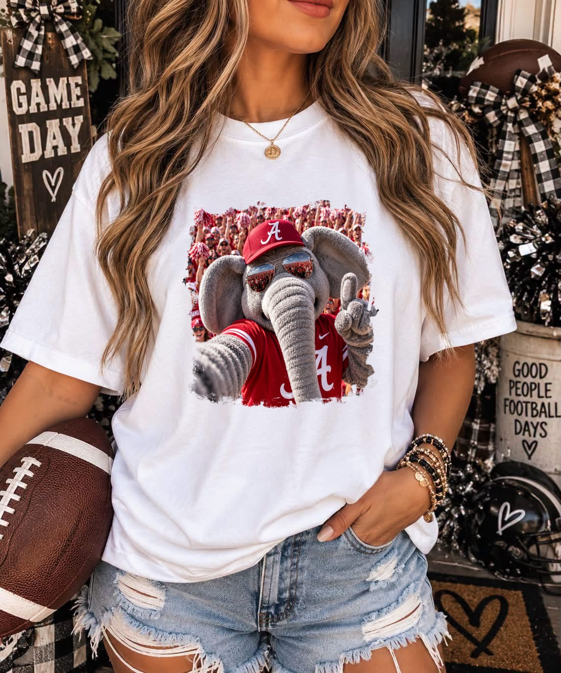 ALABAMA CRIMSON TIDE SELFIE - DTF TRANSFER