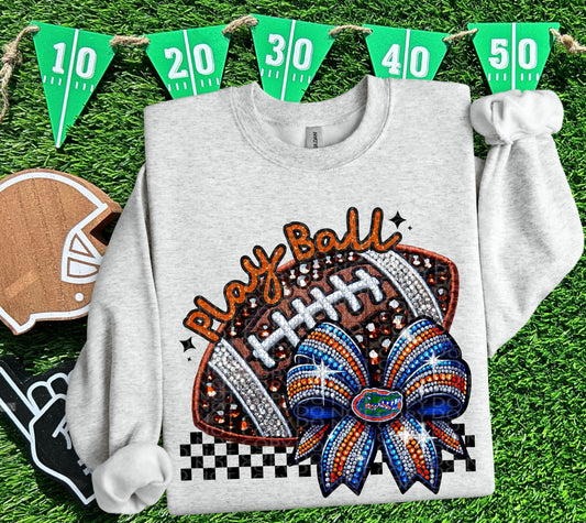 FAUX SPARKLES FLORIDA GATORS - DTF TRANSFER