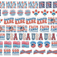 30x24 USA #2 PRE-MADE TRUCKER HAT GANG SHEET