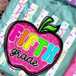APPLE FIFTH GRADE - DTF TRANSFER