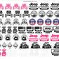 30x24 JEEP PRE-MADE TRUCKER HAT GANG SHEET
