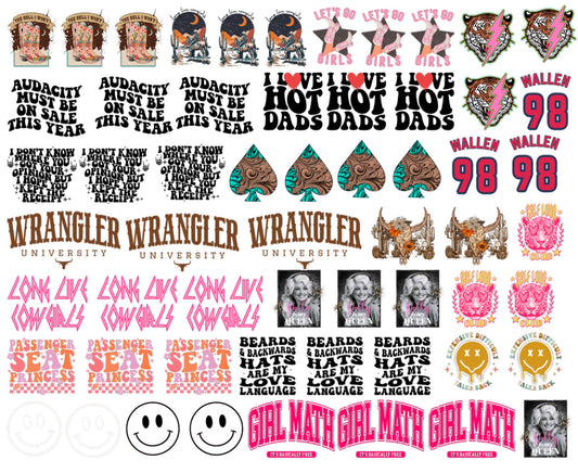 30x24 NO MAMA PRINTS PRE-MADE TRUCKER HAT GANG SHEET