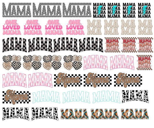30x24 MAMA PRE-MADE TRUCKER HAT GANG SHEET