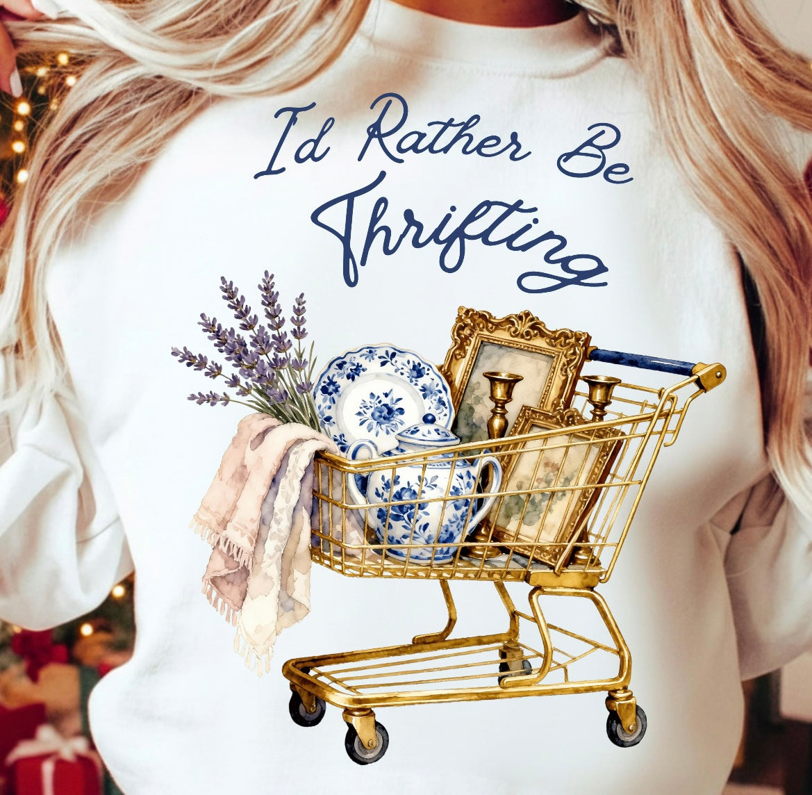 I’D RATHER BE THRIFTING/ SHOPPING CART - DTF TRANSFER
