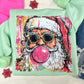 WATERCOLOR SANTA WITH GLASSES - DTF TRANSFER