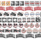 30x24 BASEBALL PRE-MADE TRUCKER HAT GANG SHEET