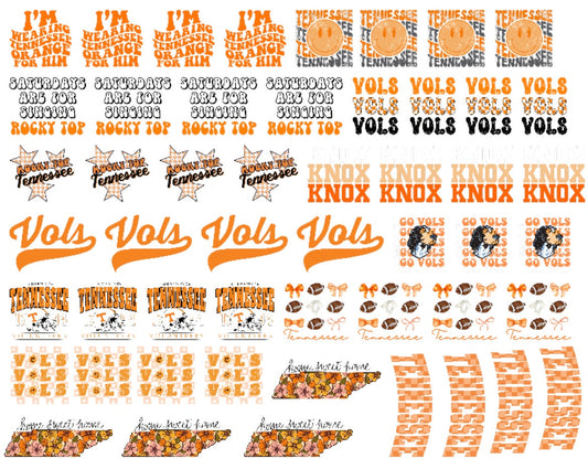30x24 TENNESSEE VOLS PRE-MADE TRUCKER HAT GANG SHEET