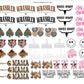 30x24 WESTERN PRE-MADE TRUCKER HAT GANG SHEET