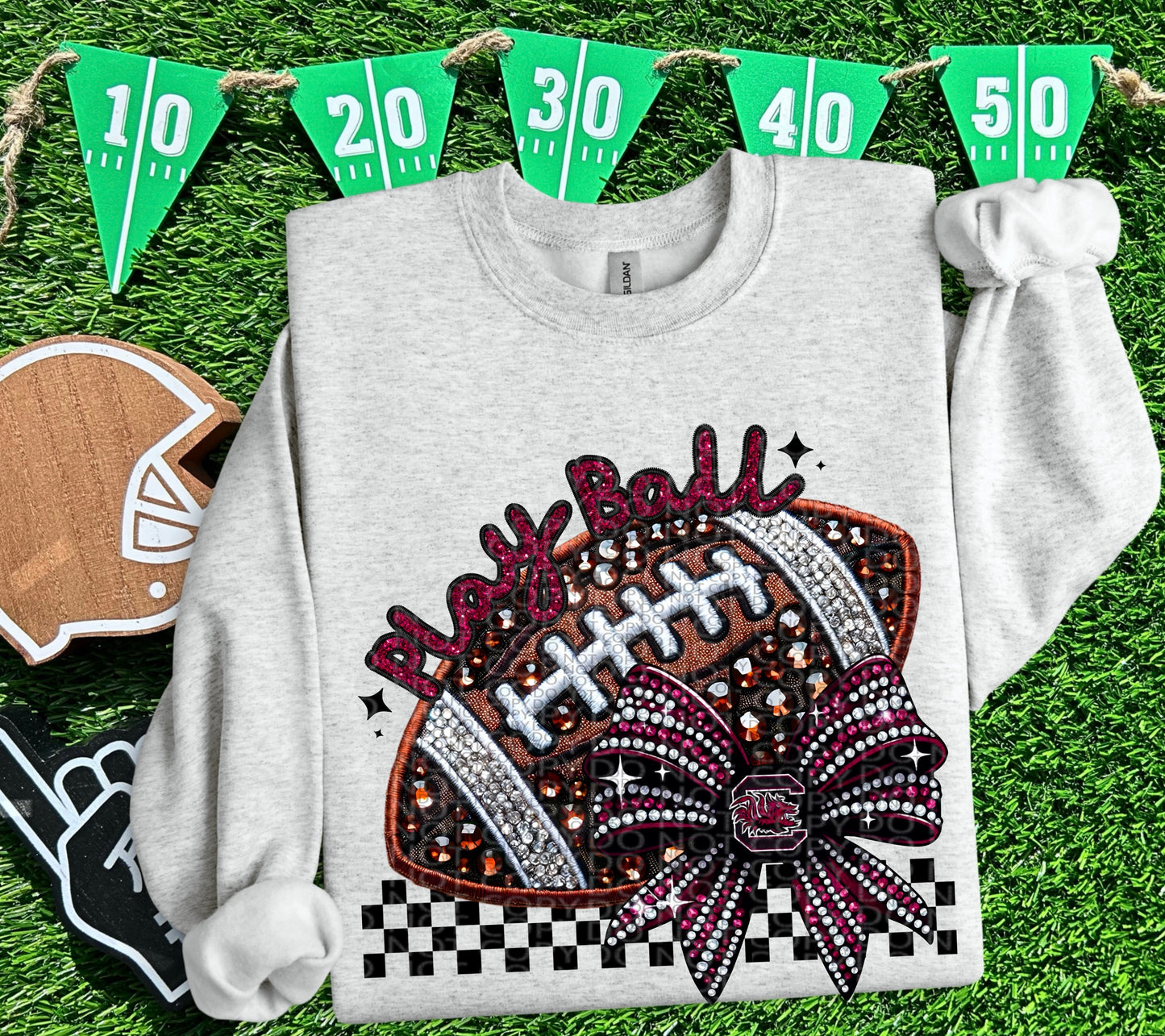 FAUX SPARKLES SC GAMECOCKS - DTF TRANSFER