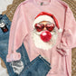 SANTA WITH HEART GLASSES - DTF TRANSFER