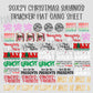 30x24 CHRISTMAS SAYINGS PRE-MADE TRUCKER HAT GANG SHEET