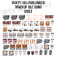 30x24 FALL/ HALLOWEEN PRE-MADE TRUCKER HAT GANG SHEET