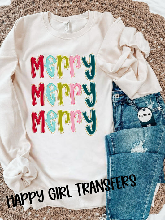 MERRY DUPLICATED - DTF TRANSFER