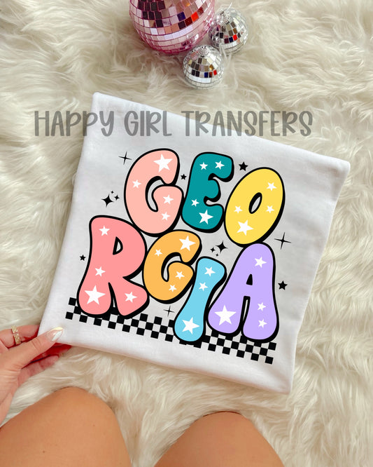 RETRO GEORGIA - DTF TRANSFER