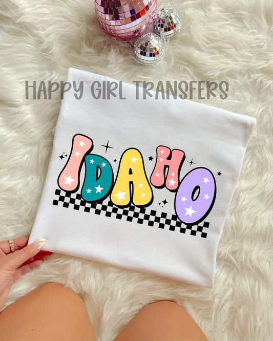 RETRO IDAHO - DTF TRANSFER