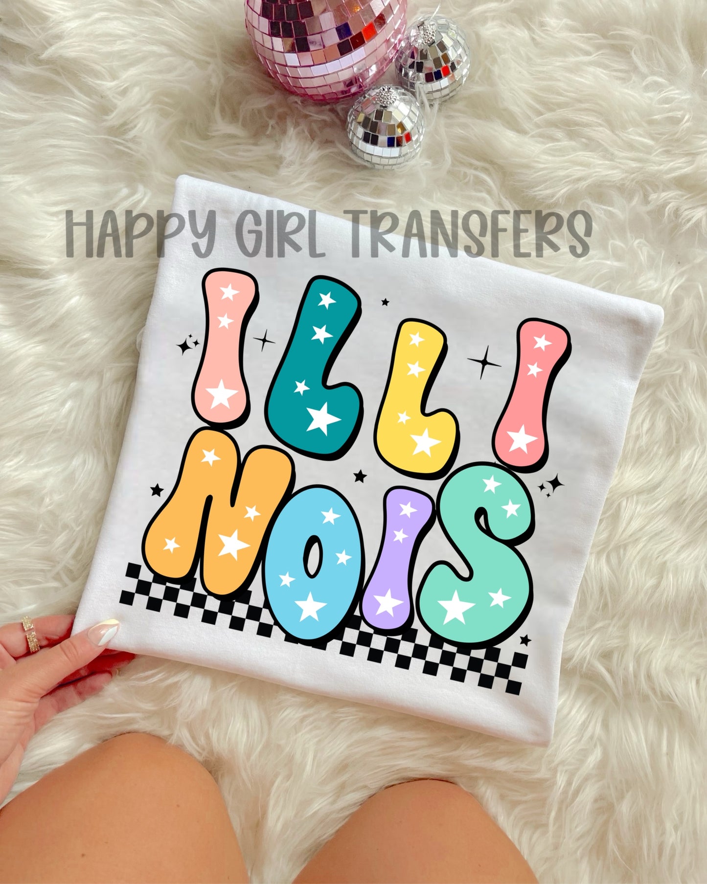 RETRO ILLINOIS - DTF TRANSFER
