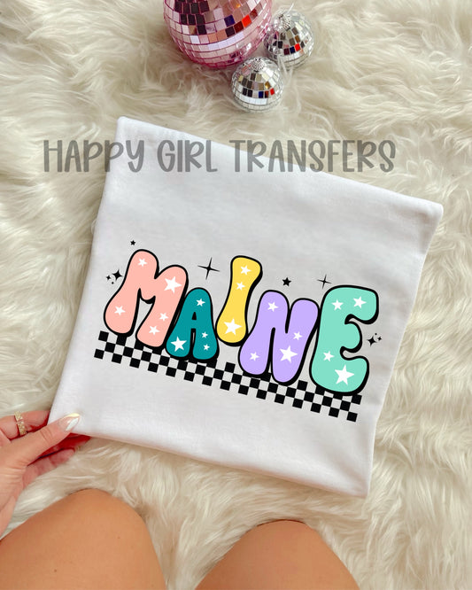 RETRO MAINE - DTF TRANSFER