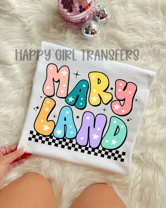 RETRO MARYLAND - DTF TRANSFER