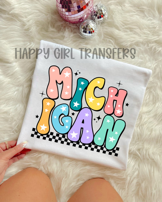 RETRO MICHIGAN - DTF TRANSFER