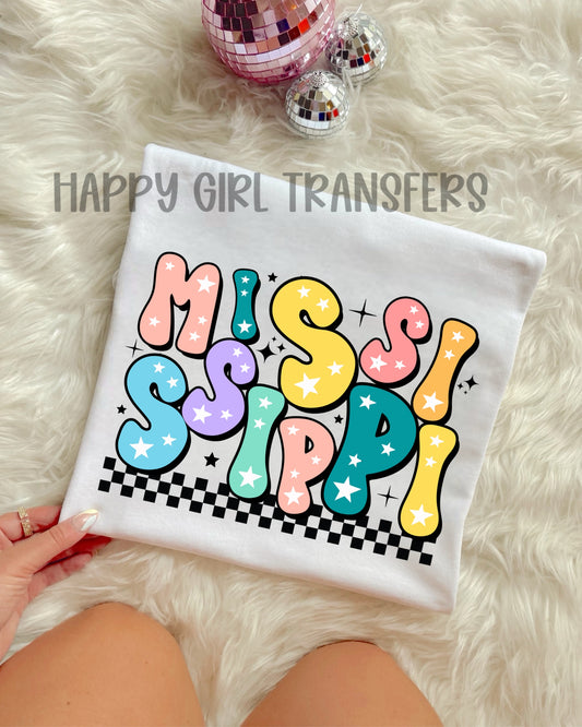 RETRO MISSISSIPPI - DTF TRANSFER