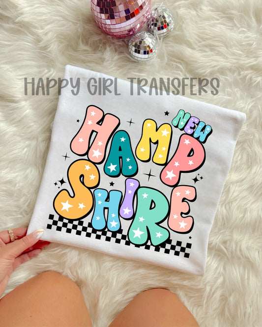 RETRO NEW HAMPSHIRE - DTF TRANSFER