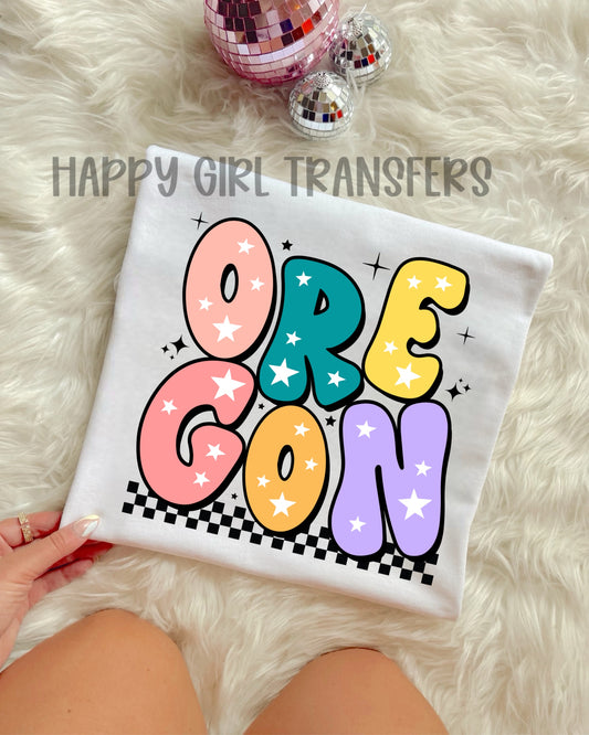 RETRO OREGON - DTF TRANSFER