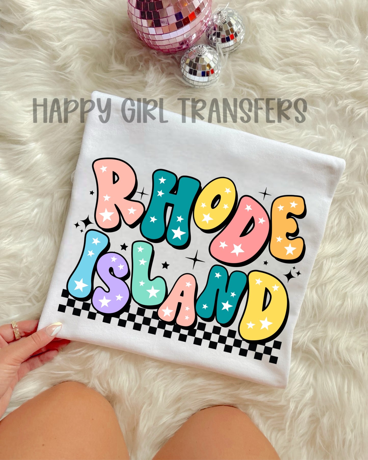 RETRO RHODE ISLAND - DTF TRANSFER