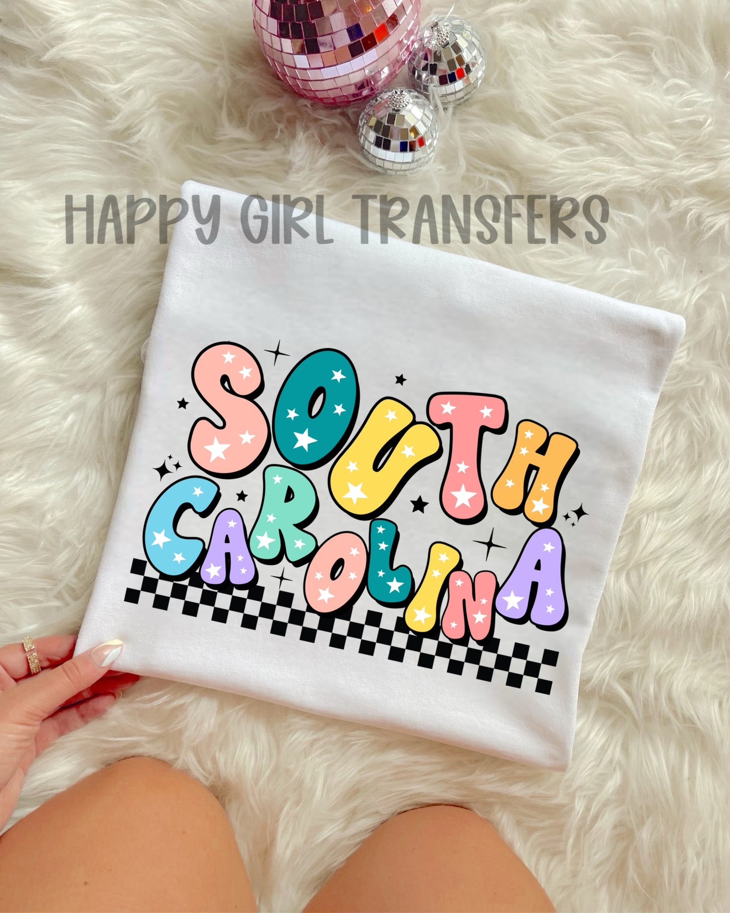 RETRO SOUTH CAROLINA - DTF TRANSFER