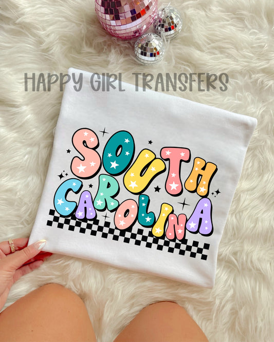 RETRO SOUTH CAROLINA - DTF TRANSFER