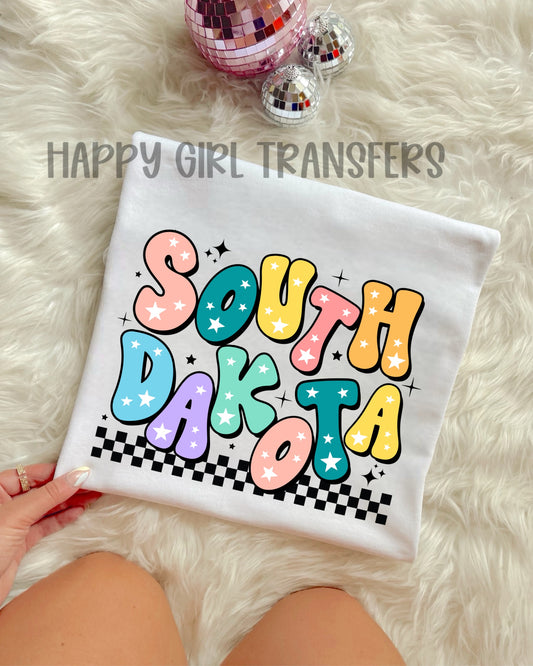 RETRO SOUTH DAKOTA - DTF TRANSFER
