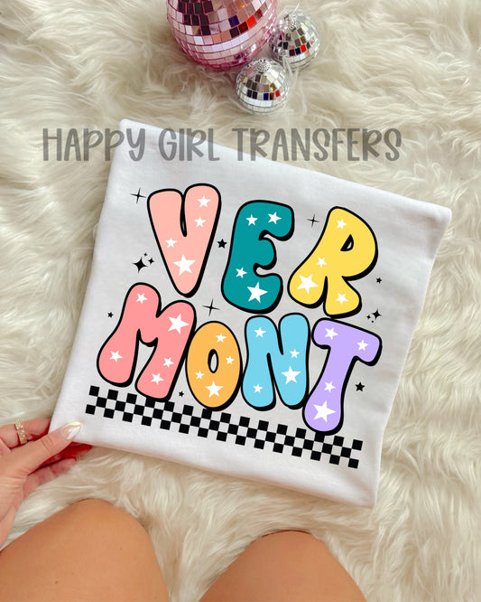 RETRO VERMONT- DTF TRANSFER