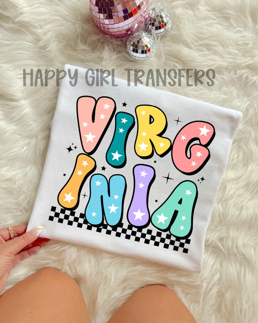 RETRO VIRGINIA - DTF TRANSFER
